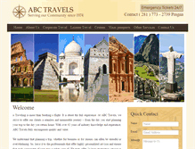 Tablet Screenshot of abctravels.com